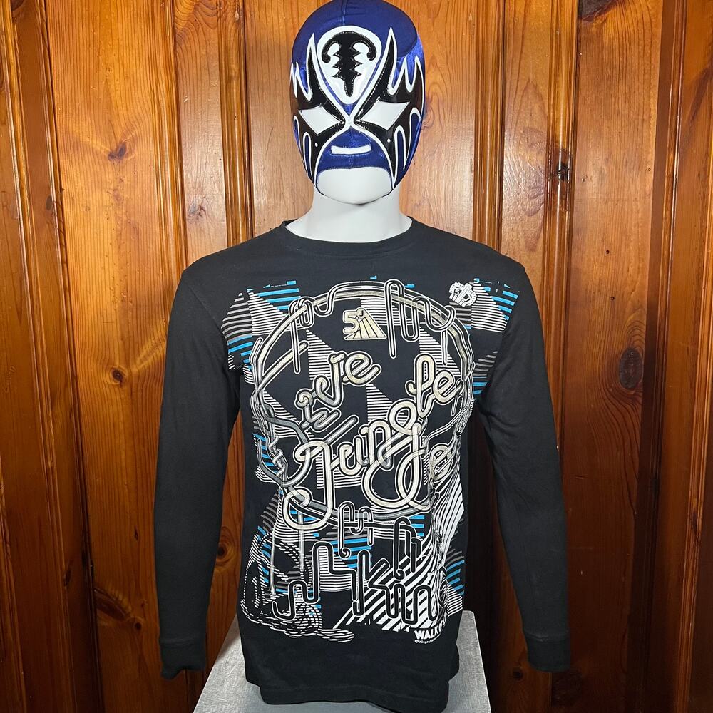 Sive Jungle Medium Y2K Streetwear Long Sleeve Graphic T Shirt Black